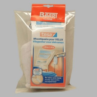 vliegenhor voor dakramen 120 cm x 140 cm wit