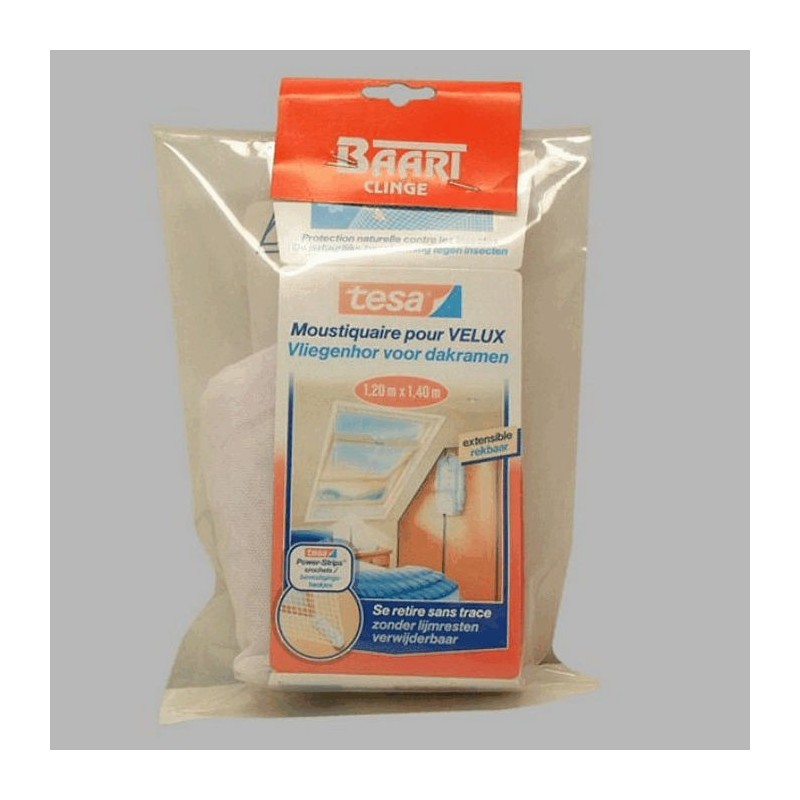 vliegenhor voor dakramen 120 cm x 140 cm wit