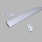 complete closet rod for hanging work 30 x 15 mm White L 90 cm complete closet rod for hanging work 30 x 15 mm White L 90 cm