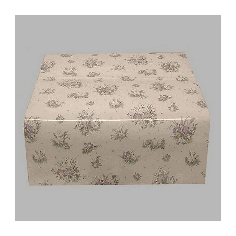 self-adhesive foil white and purple flower 45 x 200cm
