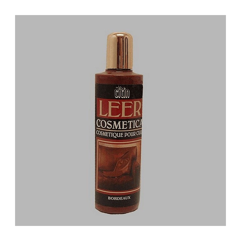 Crème pour cuir entretien couleur bordeaux contenu 250 ml
