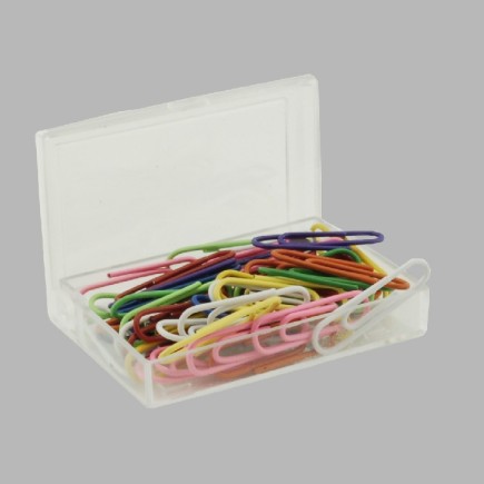 paperclips diverse kleuren lengte 3 cm 50 stuks
