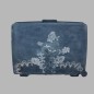 Valise peinte en couleur Verdure Blue