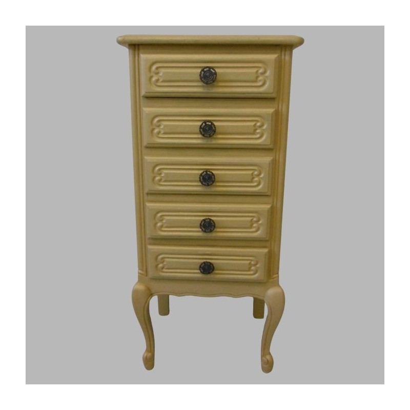 Kastje met schuifjes geschilderd in Decoration Paint Goud