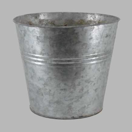 Vintage Zinken Pot – Tijdloze Decoratie met Karakter