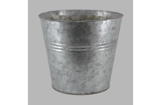 Vintage Zinken Pot – Tijdloze Decoratie met Karakter