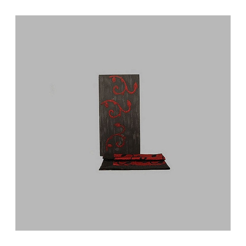 Decoratie groep met wandpaneel en tafelkleed