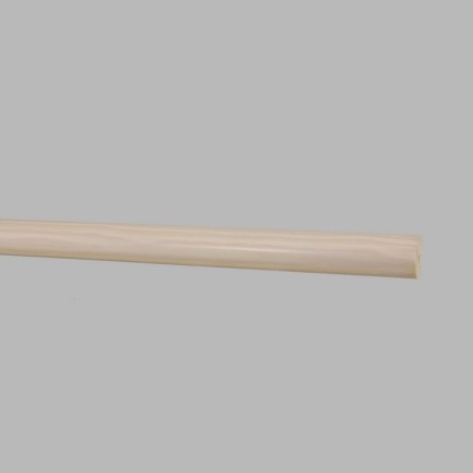 Wooden curtain rod 28 mm color white stained in different lengths
