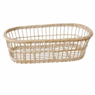 Panier tressé Old White – rustique et intemporel