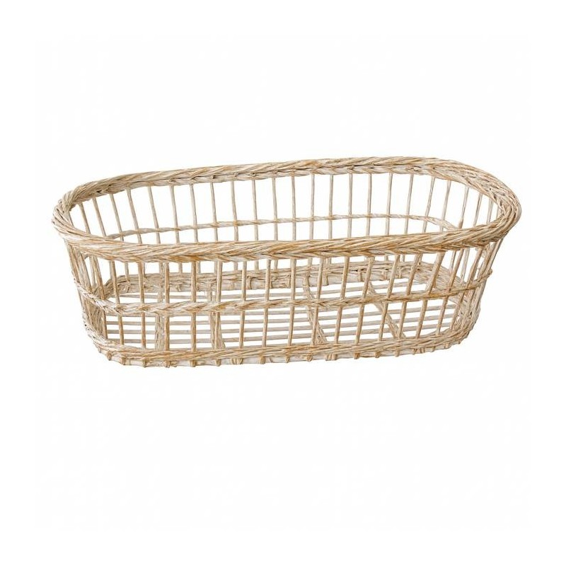 Gevlochten mand Old White – rustiek & tijdloos