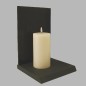 Uyuni LED kaars kleur Old White 78 mm x 152 mm