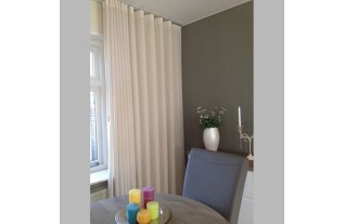 Curtain with wave pleat Cyprus White color H 240 x Br 2 x 100 cm
