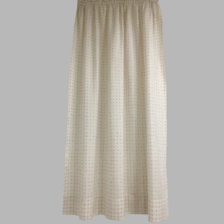 Rideau blanc avec croix rouges/bleues Hauteur 150 1 pièce