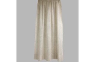 Rideau blanc avec croix rouges/bleues Hauteur 150 1 pièce