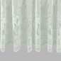 White net curtain with floral border Height 140 cm Width 107 cm White net curtain with floral border Height 140 cm Width 107 cm