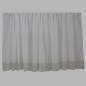 Gordijn old white met kant onderaan br 205 x h 74 cm