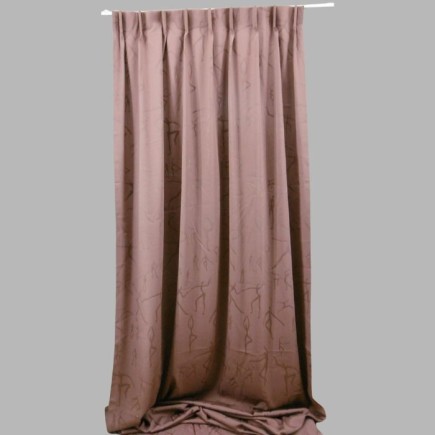 Brown Curtain with Dancing Figure Motif