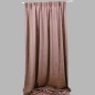 Brown Curtain with Dancing Figure Motif