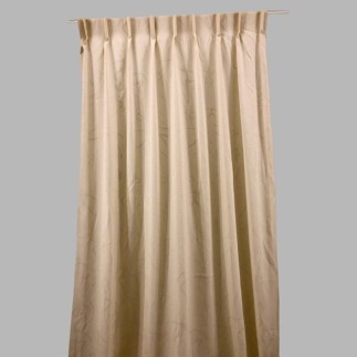 Brown Curtain with Dancing Figure Design – Showroom Model 1 Panel 285 cm Long
