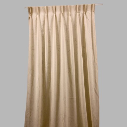 Brown Curtain with Dancing Figure Design – Showroom Model 1 Panel 285 cm Long
