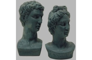 Ceramics heads treated with Decoration Paint