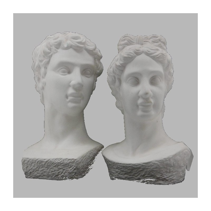 Set of 2 Ceramic Objects – Treated with Decoration Paint Snow White Set of 2 Ceramic Objects – Treated with Decoration Paint Snow White