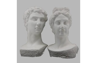 Set van 2 Keramieken Objecten – Behandeld met Decoration Paint Snow White