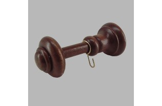 Curtain holdback walnut wood 16 cm per piece