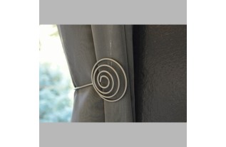 Curtain tie backs 110 x 60 mm nickel plated