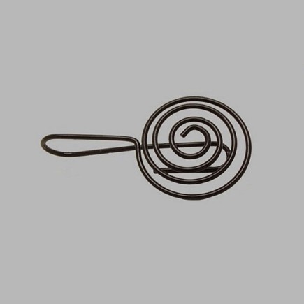 Gordijn wegtrek beugel 110 x 60 mm zwart