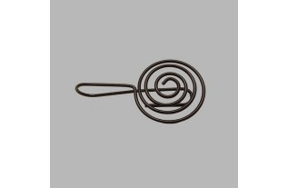 Curtain tie backs 110 x 60 mm black