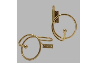 Swagholder Spiral brass 85 mm lengthe 15.5 cm