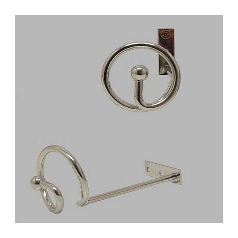 Swagholder Spiral chrome 55 mm length 14 cm Swagholder Spiral chrome 55 mm length 14 cm