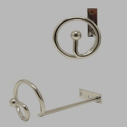 Swagholder Spiral chrome 55 mm length 14 cm