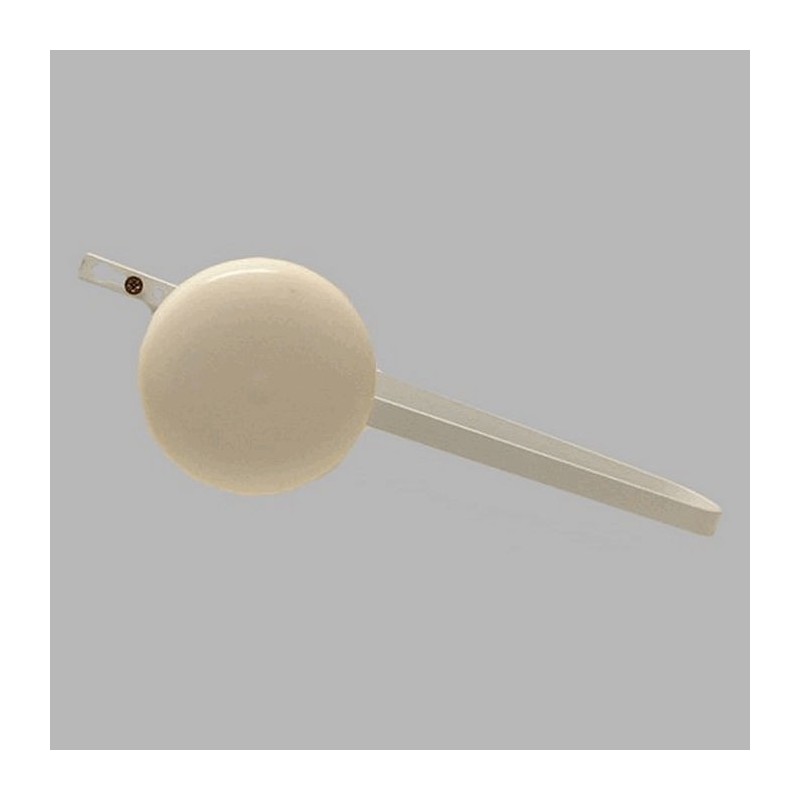 Embrassehaak met DIY bekleding knop wit 30 cm 90 mm Embrassehaak met DIY bekleding knop wit 30 cm 90 mm