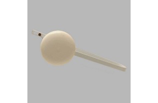 Embrassehaak met DIY bekleding knop wit 30 cm 90 mm