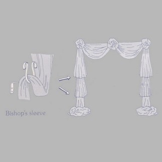 Swagholder gooseneck brass 9 x 10 x 12 cm