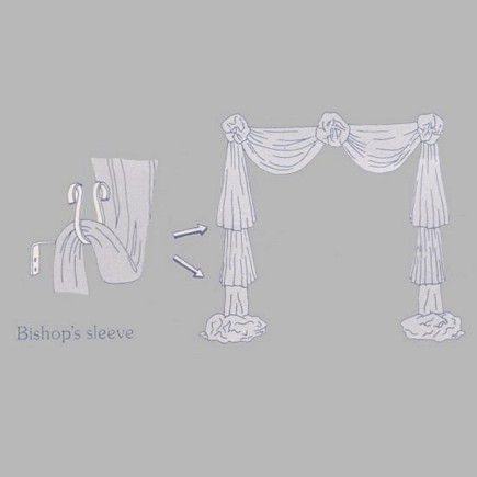 Crochet draperie col de cygne laiton 9 x 10 x 12 cm