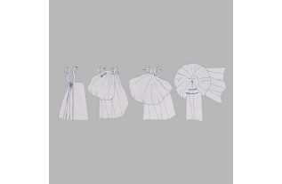 Crochet draperie col de cygne laiton 9 x 10 x 12 cm