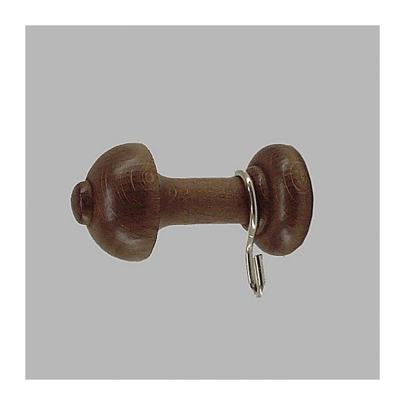 Embrasse houder met haken donker eiken hout 8 x 4 cm 2 stks Embrasse houder met haken donker eiken hout 8 x 4 cm 2 stks