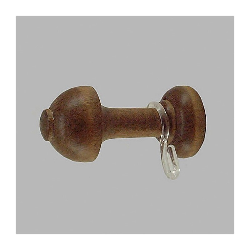 Embrasse houder met haken licht eiken hout 8 x 4 cm 2 stks Embrasse houder met haken licht eiken hout 8 x 4 cm 2 stks