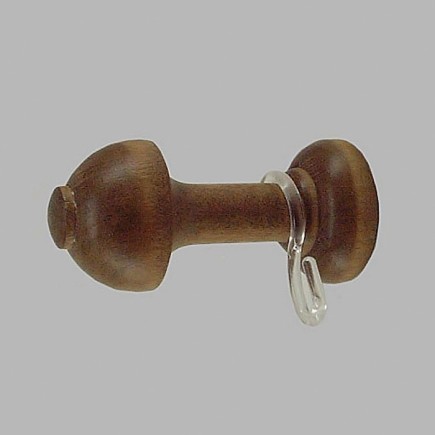 Curtain holdback with hooks light oak wood 8 x 4 cm 2 pcs