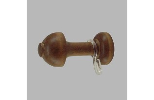 Porte embrasse avec crochets bois chêne clair 8 x 4 cm 2 pcs