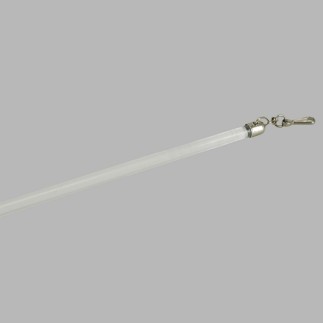 Drapery batons transparent length 100 cm with handle