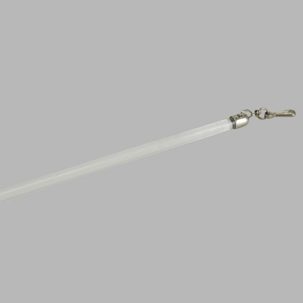 Drapery batons transparent length 100 cm with handle