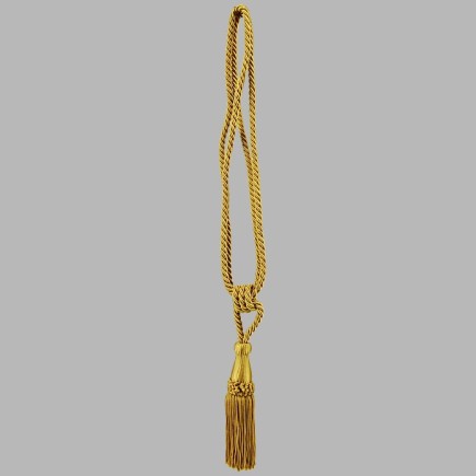 Embrasse ophaalkoord glans met 1 flos kleur goud per stuk