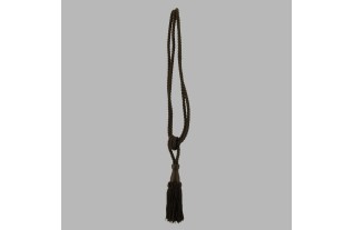 Embrasse ophaalkoord glans met 1 flos kleur Umber Brown per stuk