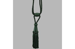 Embrasse ophaalkoord glans met 1 flos kleur venetian green per stuk