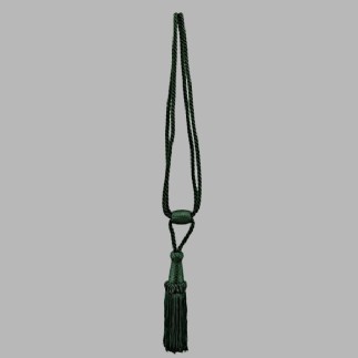 Embrasse ophaalkoord glans met 1 flos kleur venetian green per stuk