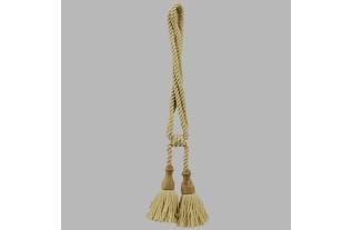 Curtain tie back natural 2 tassels with wood per piece